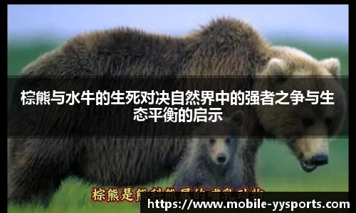 棕熊与水牛的生死对决自然界中的强者之争与生态平衡的启示
